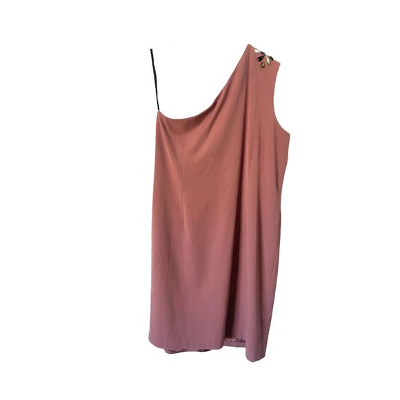 Tara Swennen Pink Embellished One Shoulder Party Cocktail Hour Dress Size XL‎ - Picture 4 of 6